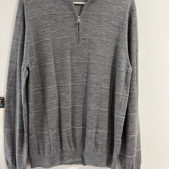 Robert Talbott 100% merino wool M gray - Picture 2 of 7